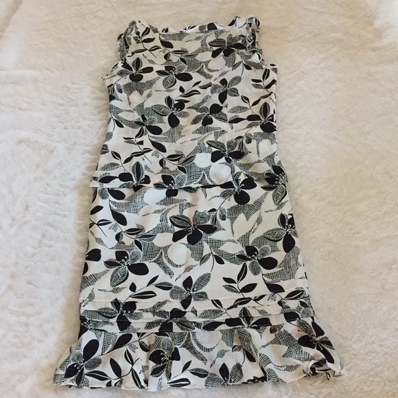 Black&White Silk Top And Skirt - Picture 4 of 6